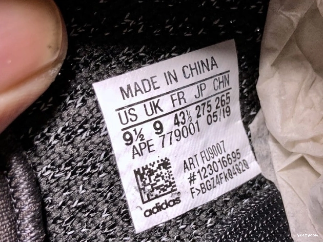 Adidas Static Yeezy 350 (Reflective) Boost V2 Black FU9007 - 1015